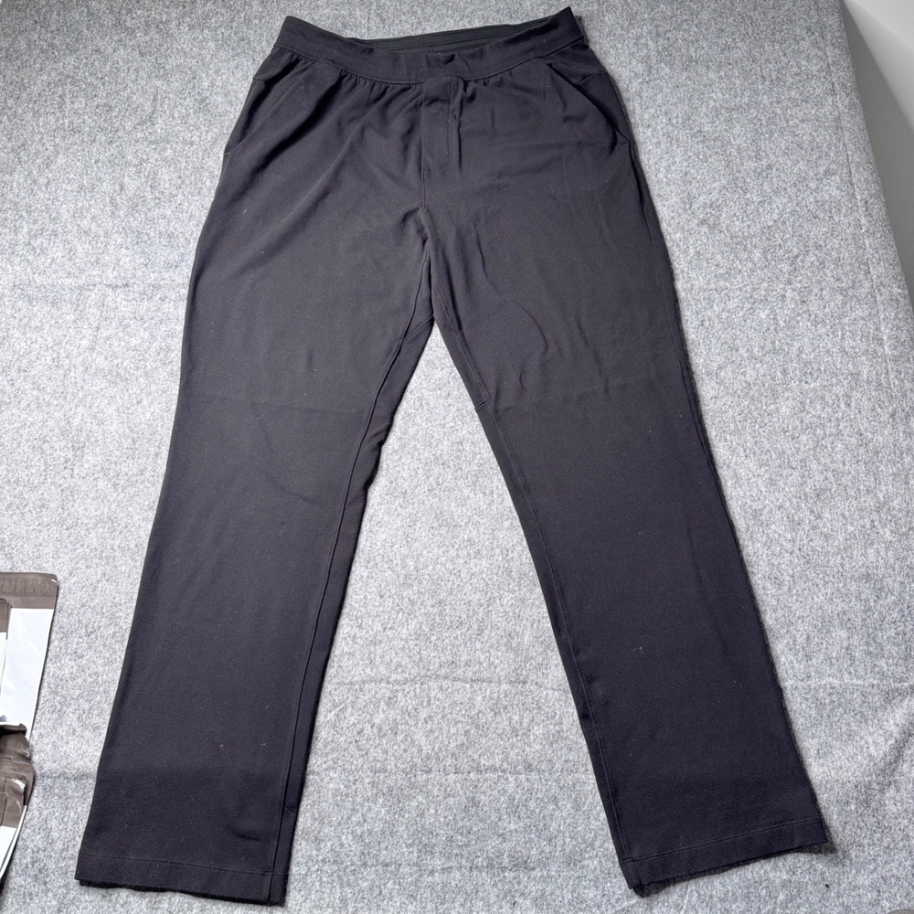 Lululemon Mens ABC Pant Black Warpstreme Stretch Trousers XL 0177